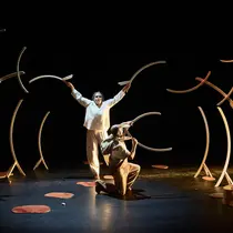Spectacle Nanoulak, l'ours qui danse