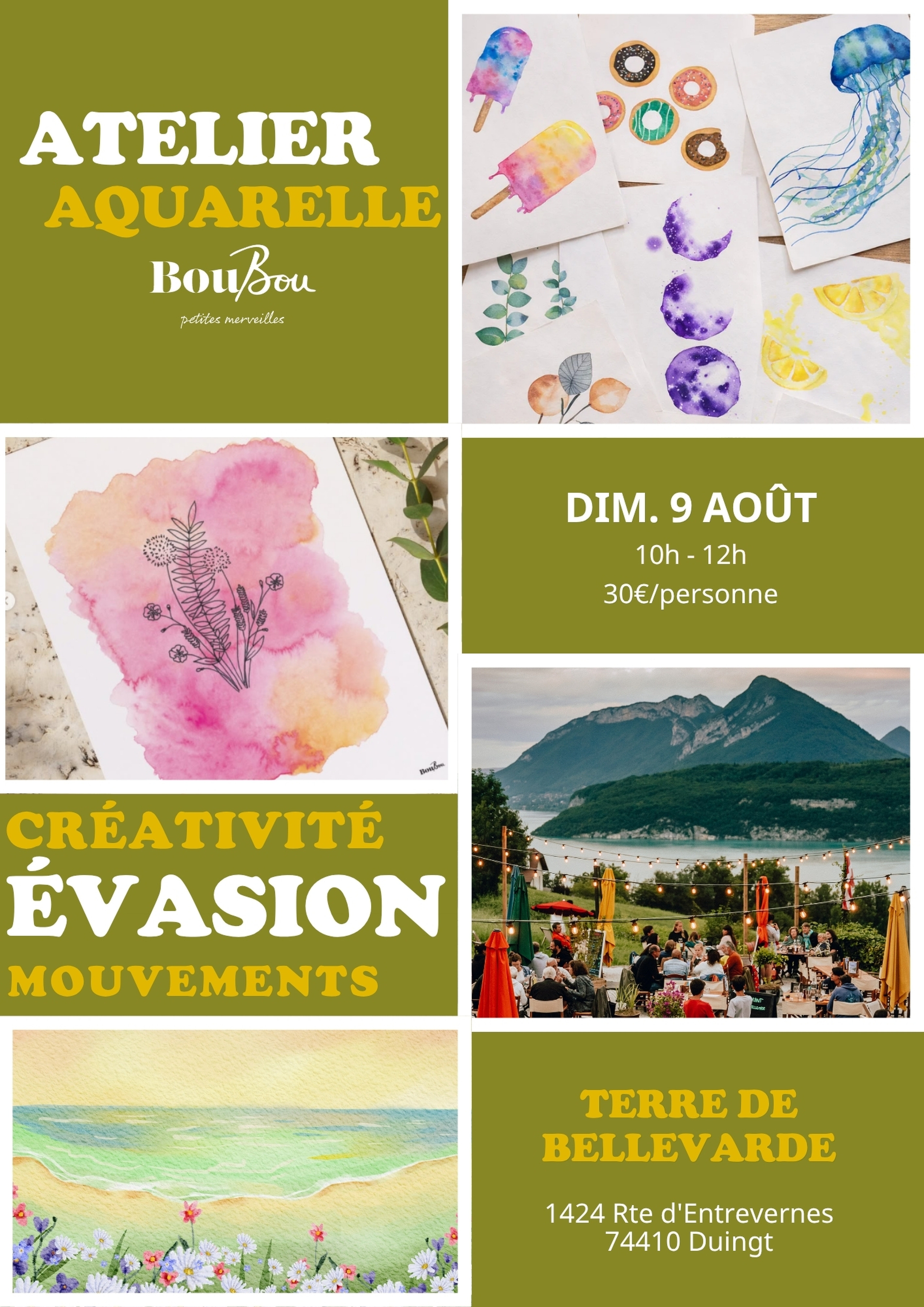 Atelier créatif : initiation à l’aquarelle